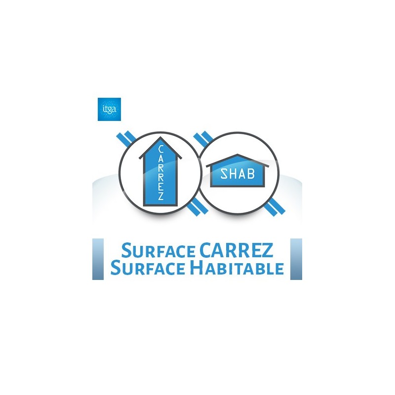 Mesurages Carrez et surface habitable - A DISTANCE