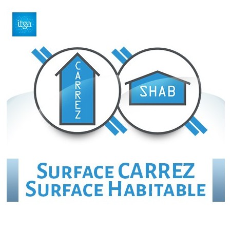 Mesurages Carrez et surface habitable - A DISTANCE