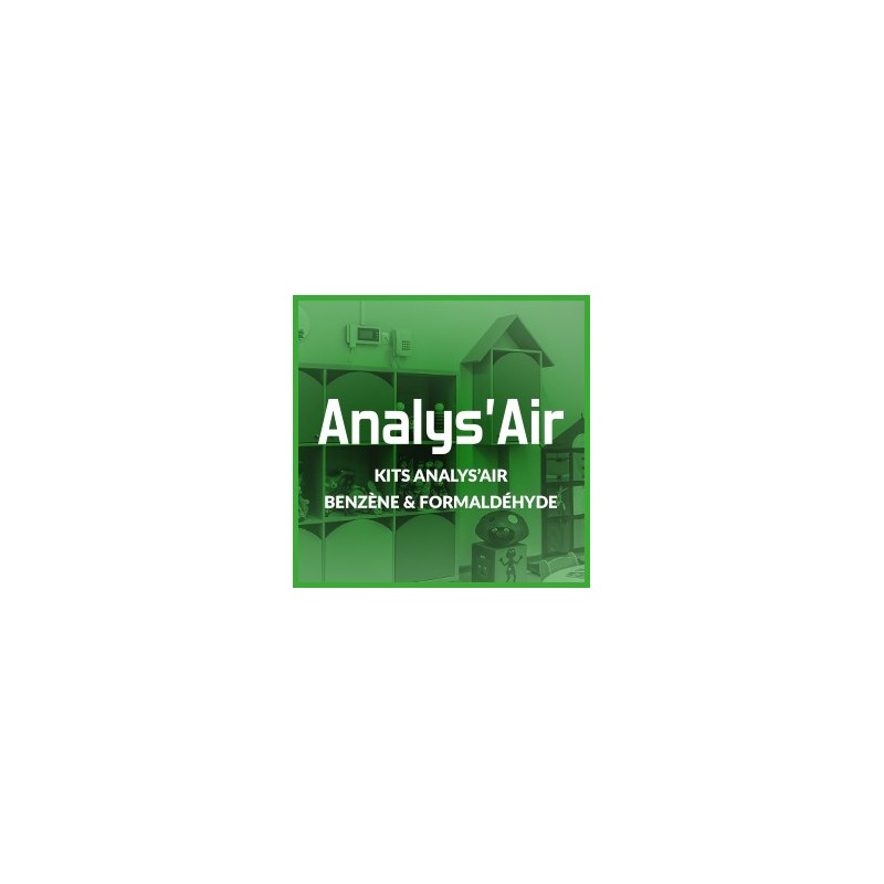 PACK Analys’Air Benzène + Formaldéhyde