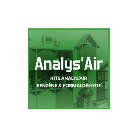 PACK Analys’Air Benzène + Formaldéhyde